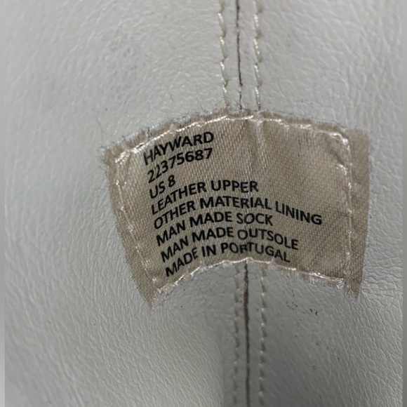 Steve Madden White Heeled Boots - Picture 5 of 6